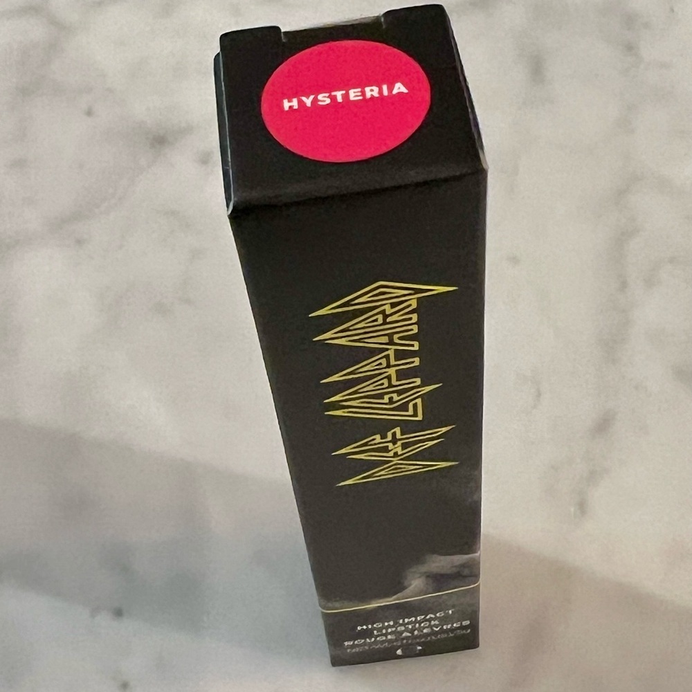 Def Leppard Hysteria hot fuchsia lipstick limited edition from Ulta Beauty 🎸💋